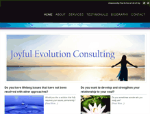 Tablet Screenshot of joyfulevolutionconsulting.com